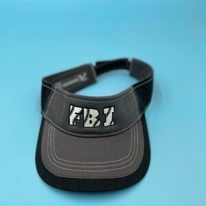 Vintage Richardson Embroidered FBI Visor Hat